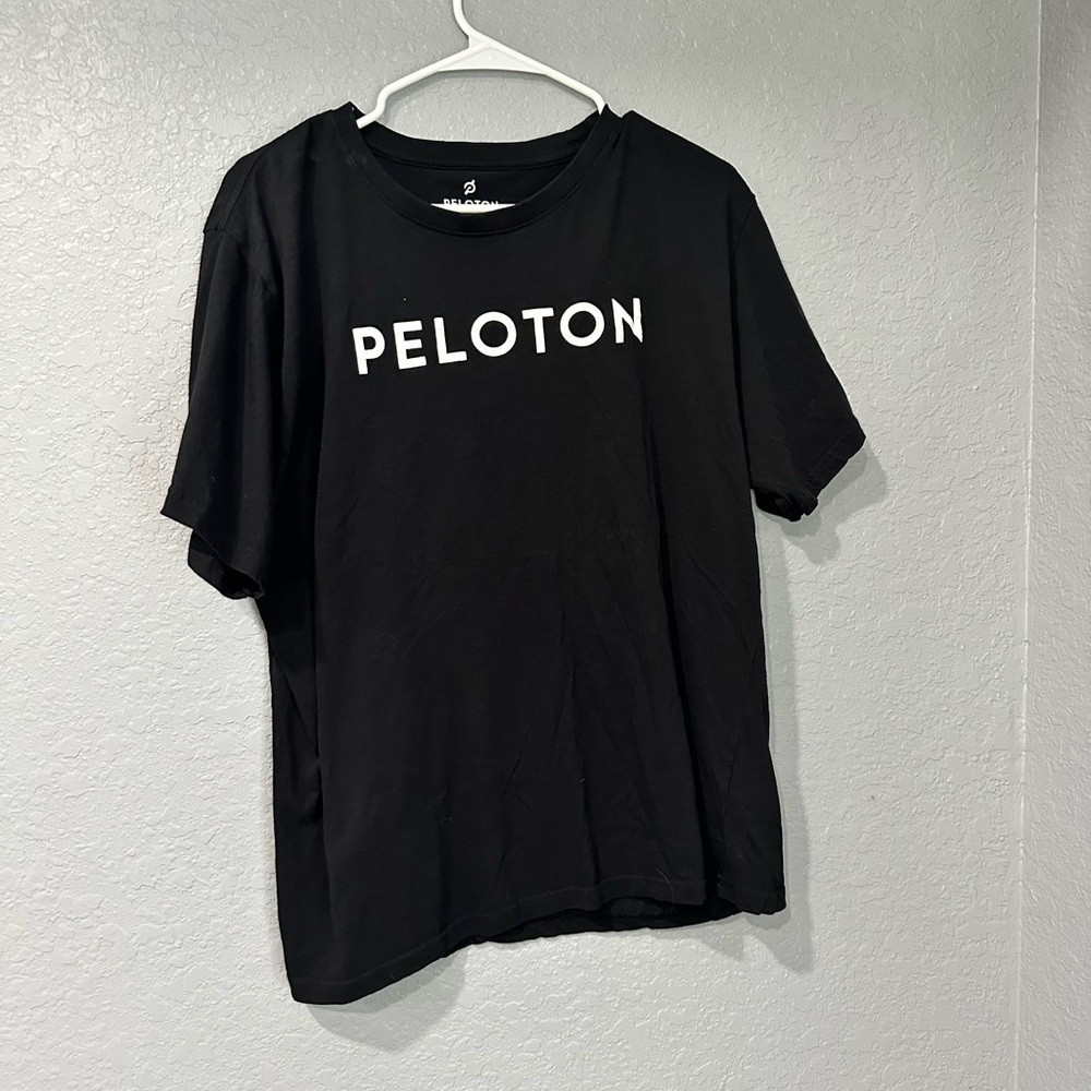 Peloton Century Club T-Shirt Women XXL Black Crew Short Sleeve‎